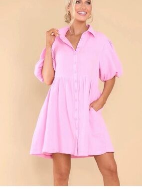 Merci Pink babydoll dress